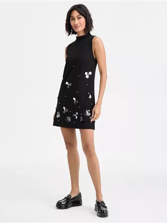 ON 34th Dresses & Skirts - On 34th Sleeveless Black Sequin-Embellished Mini Dress